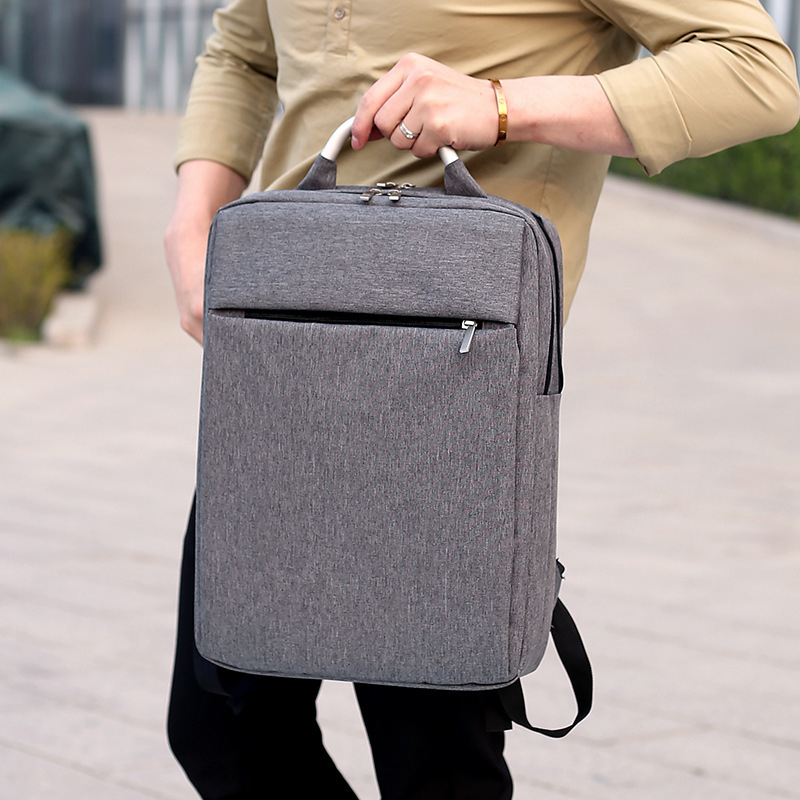 Unisex ruksak za prijenosno računalo za poslovna putovanja (poliesterska tkanina; stane 14-inčni laptop; kapacitet ispod 20 L; remen s jastukom zraka)