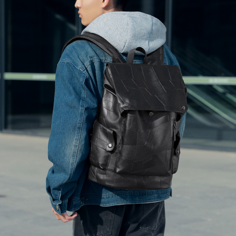 Unisex putni ruksak velike kapacitete 20–35L, PU materijal, vodootporan, kompatibilan s 15-inčnim laptopom, jastučasti naramenici