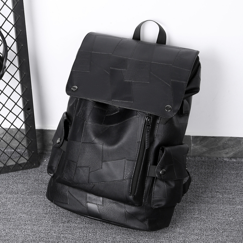 Unisex putni ruksak velike kapacitete 20–35L, PU materijal, vodootporan, kompatibilan s 15-inčnim laptopom, jastučasti naramenici