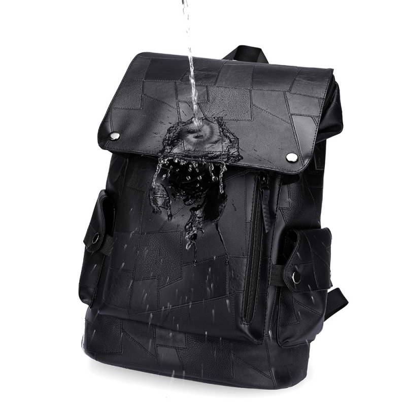 Unisex putni ruksak velike kapacitete 20–35L, PU materijal, vodootporan, kompatibilan s 15-inčnim laptopom, jastučasti naramenici