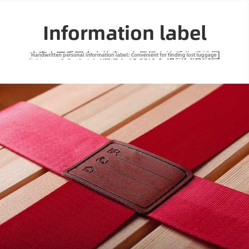 Pásy na batožinu s krížovými pásmi, pevnými sponami a zámkom s colným kódom – z anti-nylon materiálu