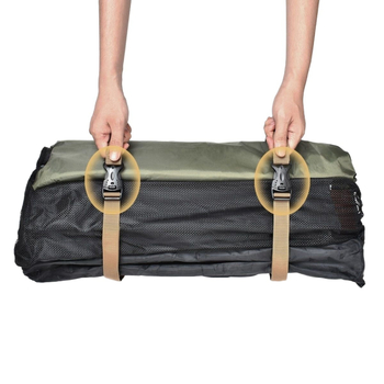 Bandă de prindere pentru bagaje pentru camping, reglabilă, cu cataramă dublă de siguranță, anti-alunecare, PU material, întărit