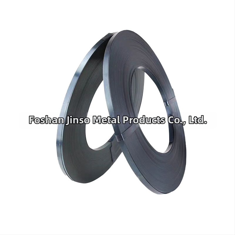 Smaga tērauda iepakošanas lente, termiski apstrādāta, Q95, biezums 0,36–1,0 mm, vilces spēks 800 kg