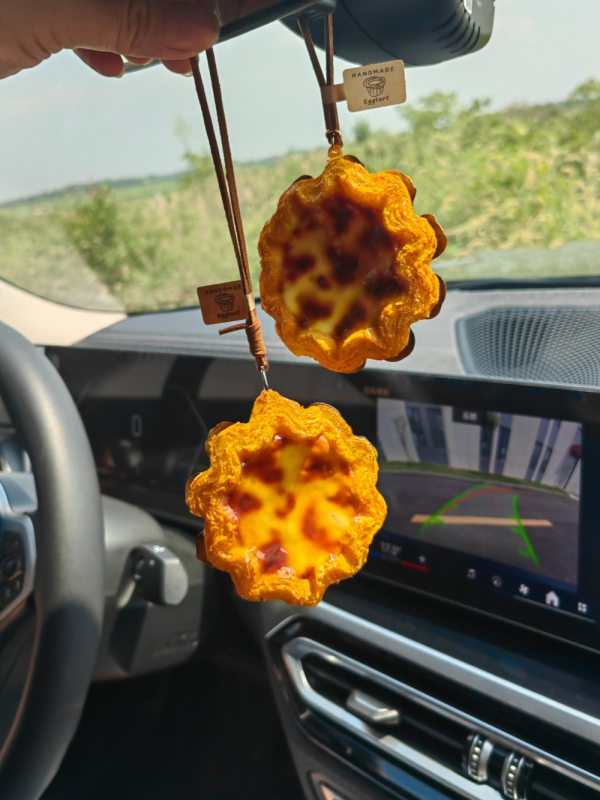 Automobilio pakabukas su saulėgrąžų motyvu, PU medžiaga, gatvės stilius, galinio vaizdo veidrodėlio dekoras