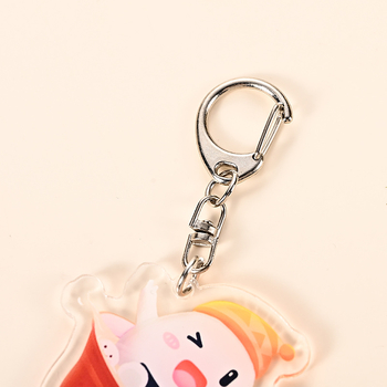 Akril kulcstartó karikatúra stílussal – személyre szabott hátizsák-dísz