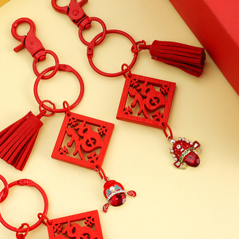 Breloc cu pandantiv - metal, stil drăguț, motiv binecuvântat, pentru genți și mașini