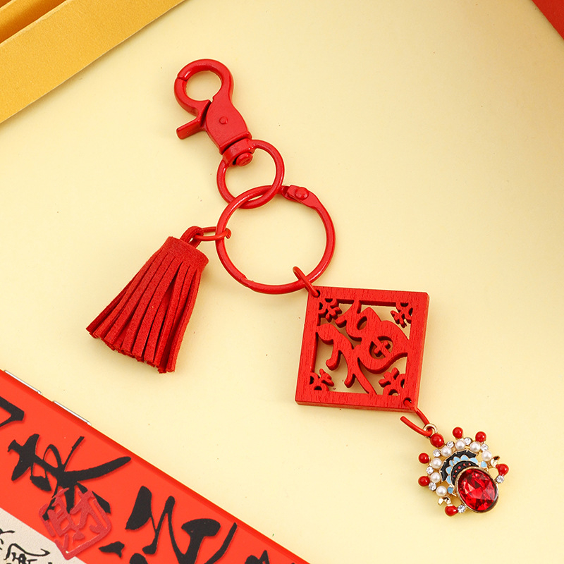 Breloc cu pandantiv - metal, stil drăguț, motiv binecuvântat, pentru genți și mașini