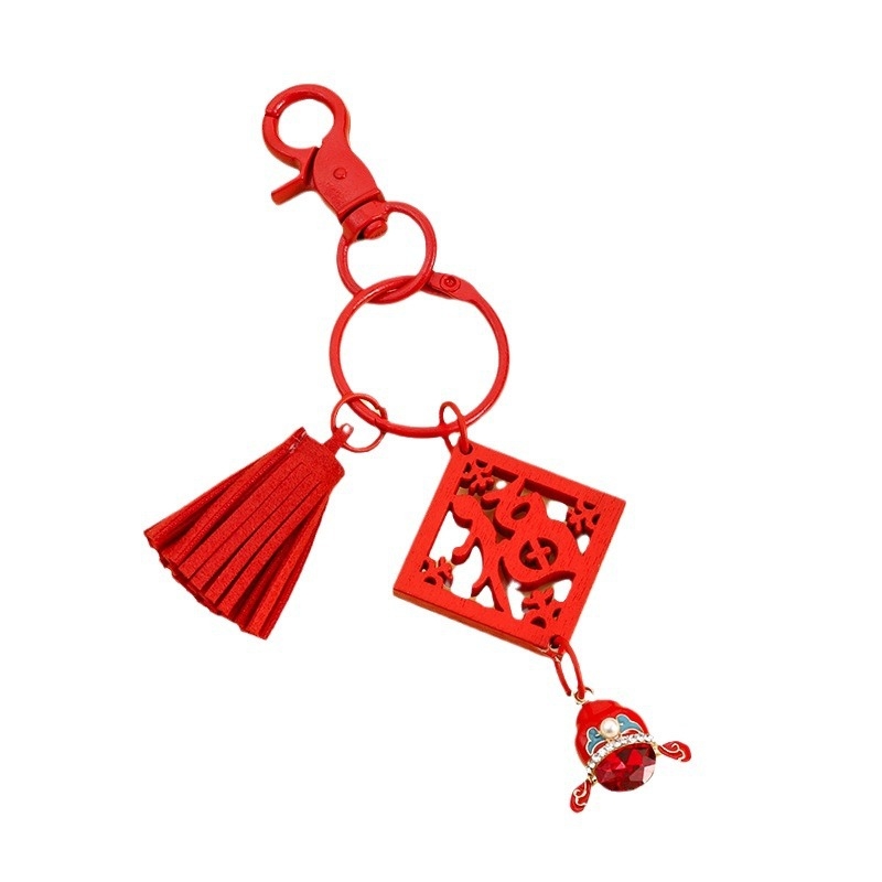 Breloc cu pandantiv - metal, stil drăguț, motiv binecuvântat, pentru genți și mașini