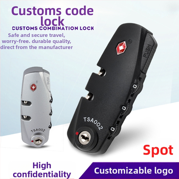 Bagāžas aizslēdzējs TSA372 — slēdzene ar paroli, pret zādzībām, ABS, 46 g
