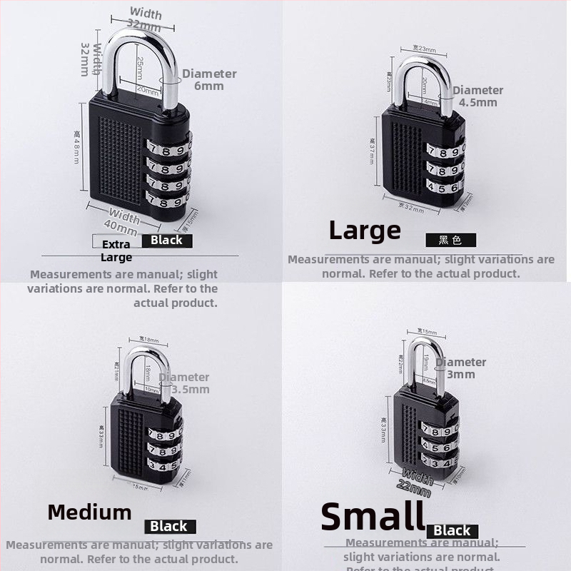 Személyre szabható kombinációs zár szekrényekhez és poggyászhoz, jelszó módosítható, ideális edzőterembe, kollégiumba és otthoni használatra (Type: Customs combination lock; Model: Other; Scope: Other; Rod thickness: Other; Rod spacing: Other)