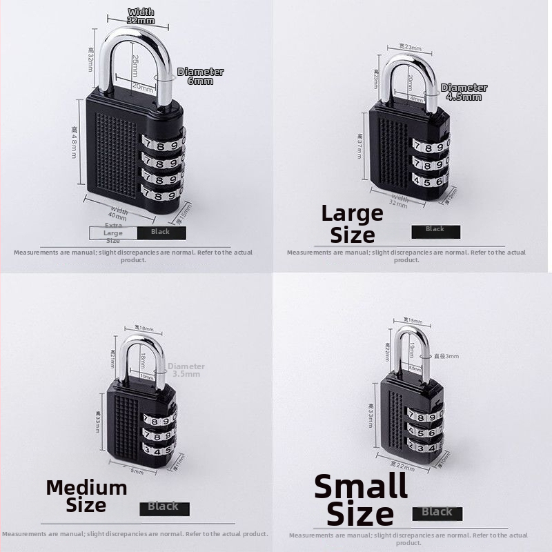 Személyre szabható kombinációs zár szekrényekhez és poggyászhoz, jelszó módosítható, ideális edzőterembe, kollégiumba és otthoni használatra (Type: Customs combination lock; Model: Other; Scope: Other; Rod thickness: Other; Rod spacing: Other)