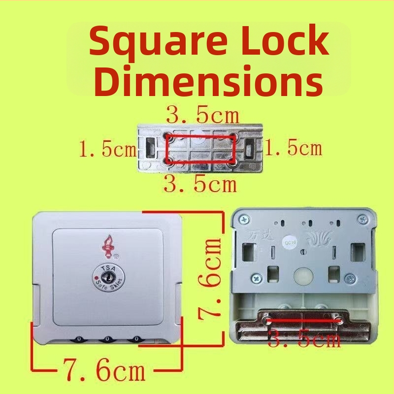 ABS bagāžas slēdzene ar paroli, TSA apstiprināta pret zādzību