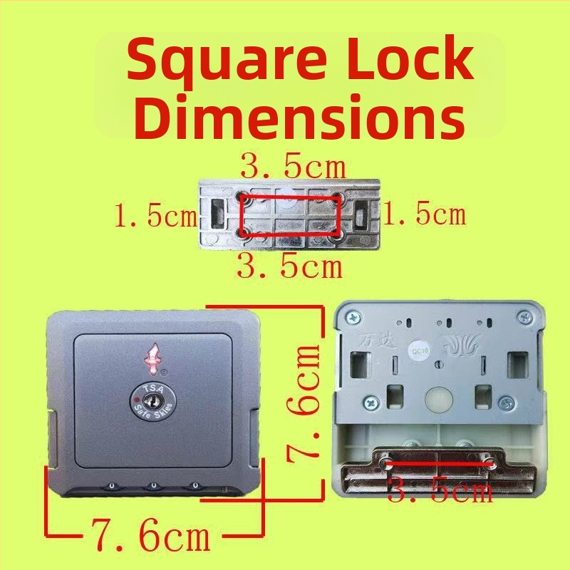 ABS bagāžas slēdzene ar paroli, TSA apstiprināta pret zādzību