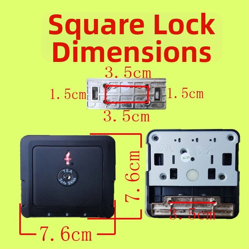 ABS bagāžas slēdzene ar paroli, TSA apstiprināta pret zādzību