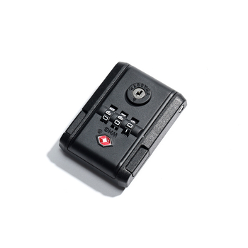 Bőröndzár jelszóval és csattal, fix kivitel — műanyag