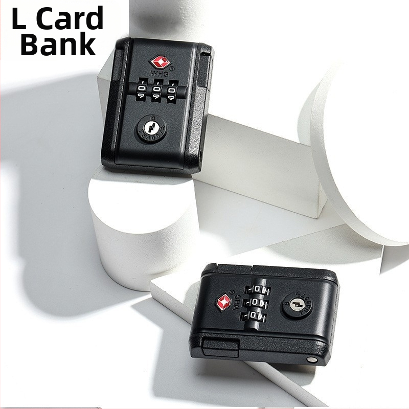 Bagāžas atslēga ar paroli un sprādzes mehānismu, fiksēta ceļojumu somām — plastmasas