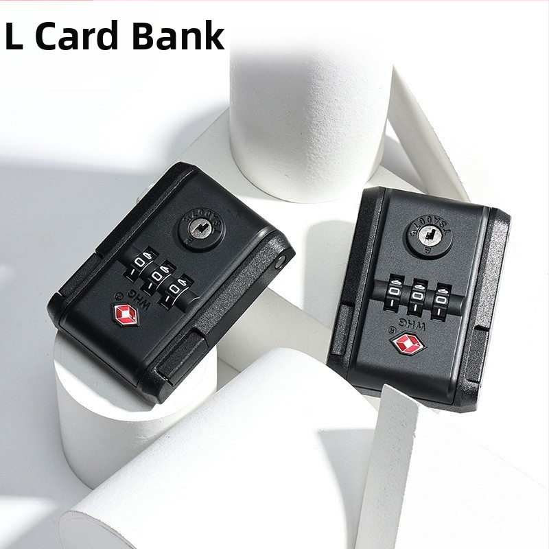 Bagāžas atslēga ar paroli un sprādzes mehānismu, fiksēta ceļojumu somām — plastmasas