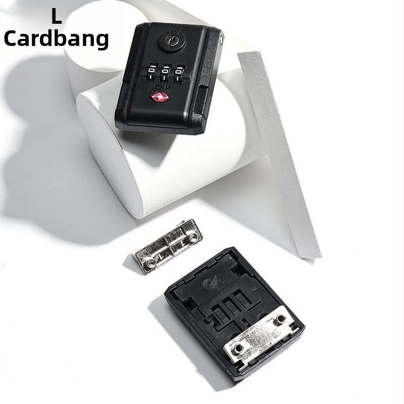 Bagāžas atslēga ar paroli un sprādzes mehānismu, fiksēta ceļojumu somām — plastmasas