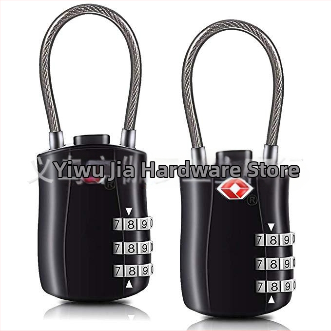 TSA-527 механична ключалка за багаж, цинкова сплав, 5 мм халка, модерен минималистичен стил