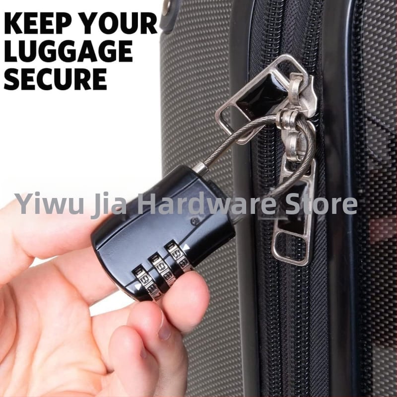 TSA-527 механична ключалка за багаж, цинкова сплав, 5 мм халка, модерен минималистичен стил