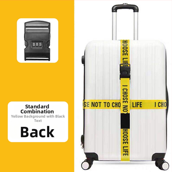 Nylon bagāžas siksna ar krustveida dizainu un paroles slēdzeni