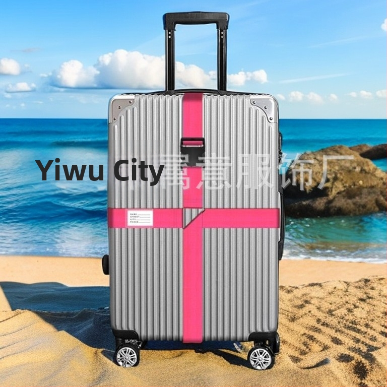 Nylon bagāžas siksna ar krustveida dizainu un paroles slēdzeni