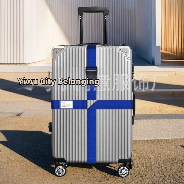 Nylon bagāžas siksna ar krustveida dizainu un paroles slēdzeni