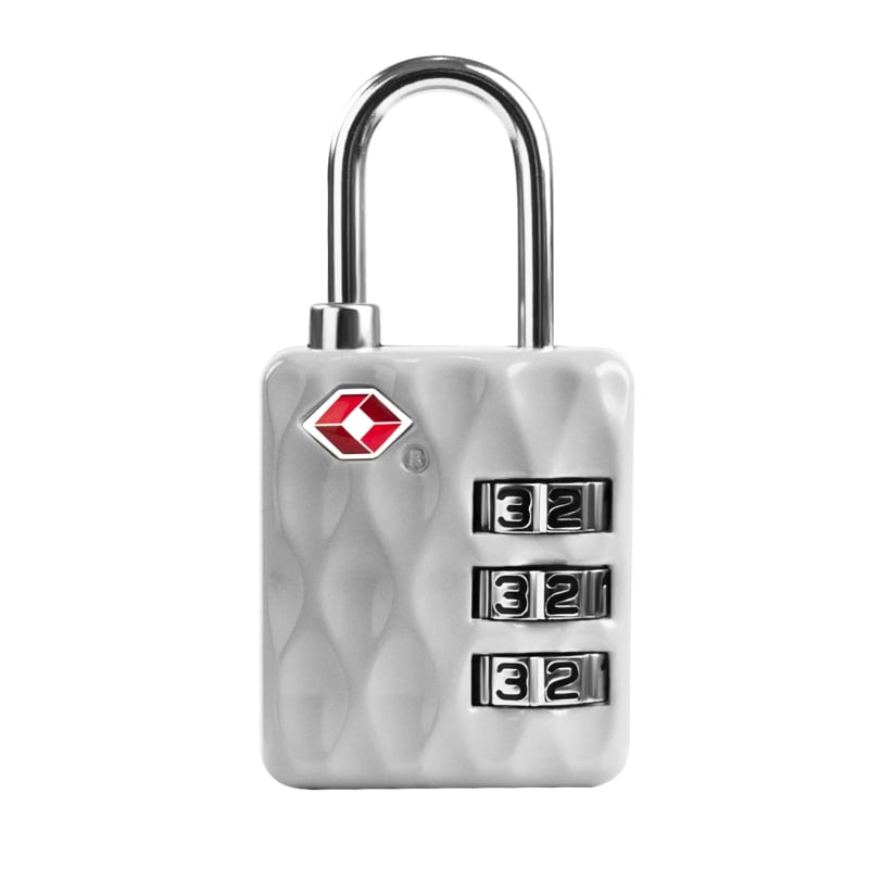 Багажна заключваща ключалка TSA-013, цинкова сплав, числова комбинация, модерен дизайн, подходяща за пътуване, 3,5 мм дебелина на штифта, 13 мм разстояние между штифтовете