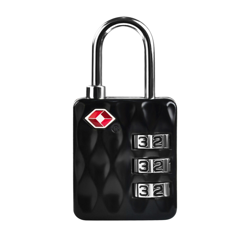 Багажна заключваща ключалка TSA-013, цинкова сплав, числова комбинация, модерен дизайн, подходяща за пътуване, 3,5 мм дебелина на штифта, 13 мм разстояние между штифтовете