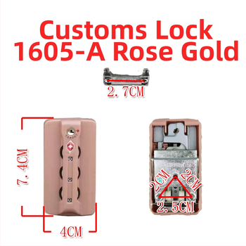 TSA007 bagāžas aizslēgs ar paroļu mehānismu, ABS materiāls, piemērots koferu remontam