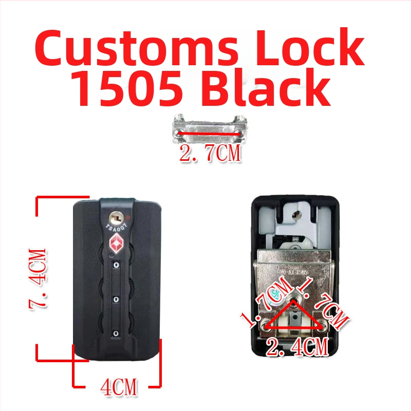 TSA007 bagāžas aizslēgs ar paroļu mehānismu, ABS materiāls, piemērots koferu remontam