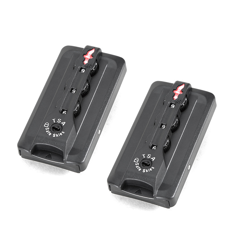 TSA kódzár poggyászhoz – ABS anyag, poggyász kombinációs zár sorozat, városi egyszerű stílus, minta: betű