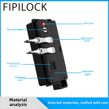 Fly rock bagāžas slēdzene, ABS materiāls, 95 g, mūsdienīgs minimālisma stils
