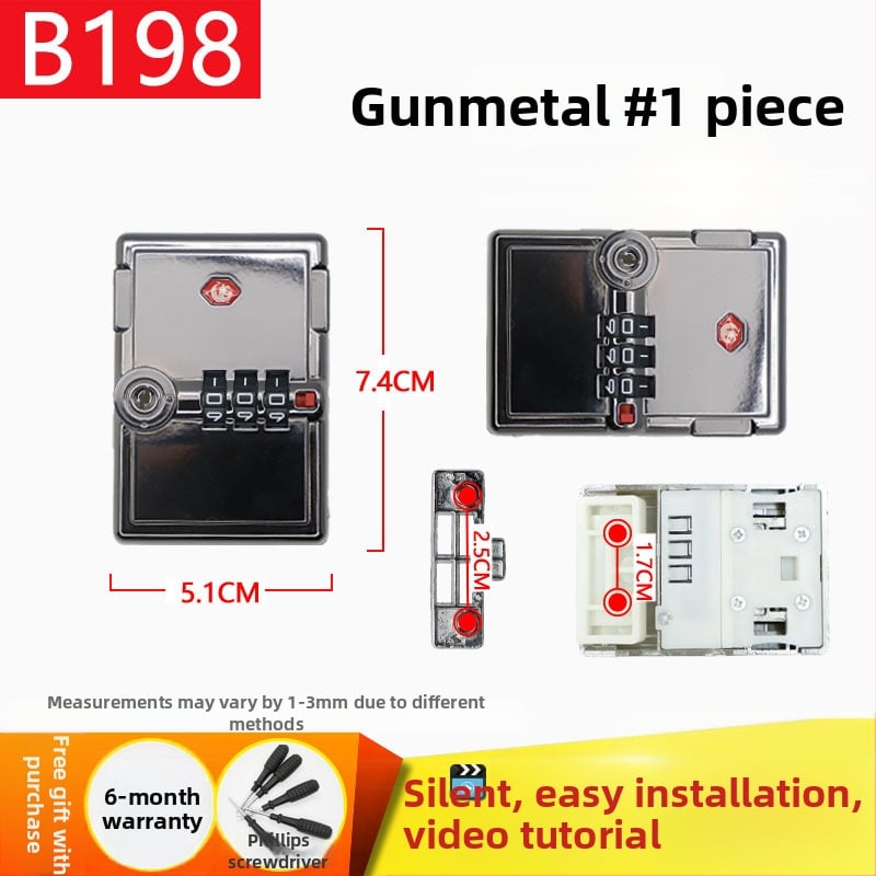 Lacăt pentru bagaje (Material: Altul • Funcție: Altă • Listare: Primăvara 2024)