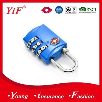 Yif cinka sakausējuma ceļojumu koferu paroļu slēdzene TSA302, 59 g