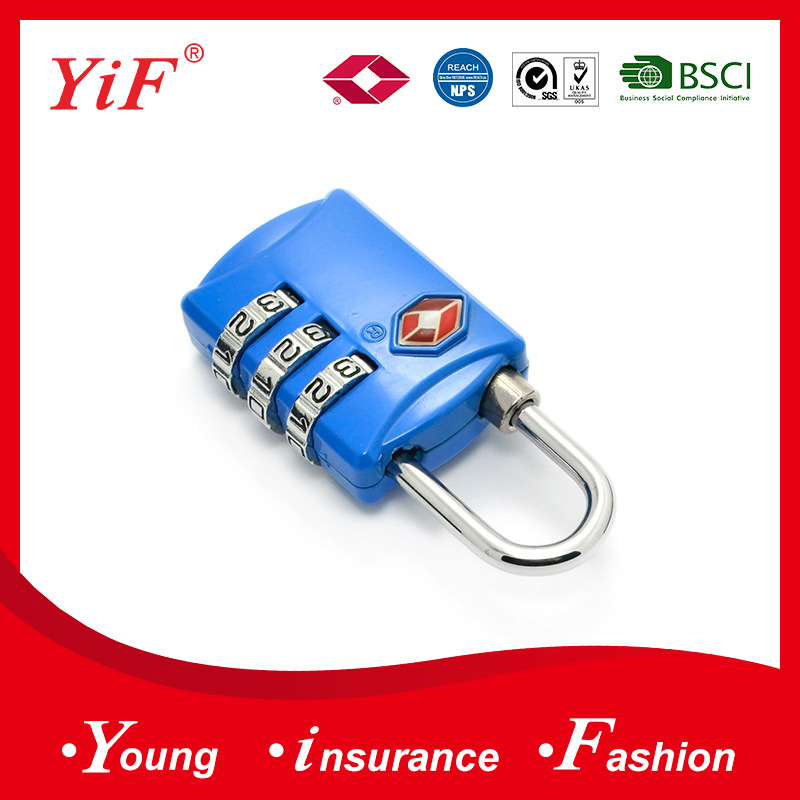 Yif cinka sakausējuma ceļojumu koferu paroļu slēdzene TSA302, 59 g