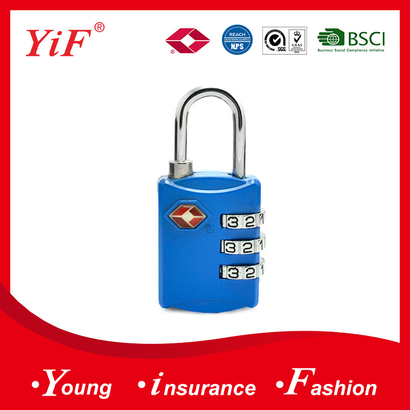Yif cinka sakausējuma ceļojumu koferu paroļu slēdzene TSA302, 59 g