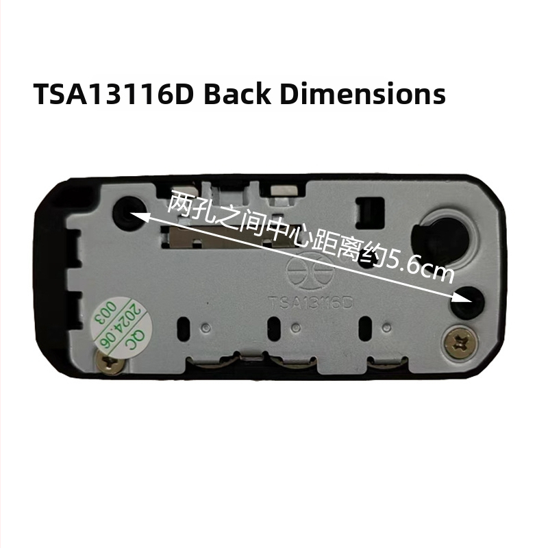 TSA13116D parolēts bagāžas slēdznis - ABS materiāls, TSA apstiprināts, piemērots koferiem