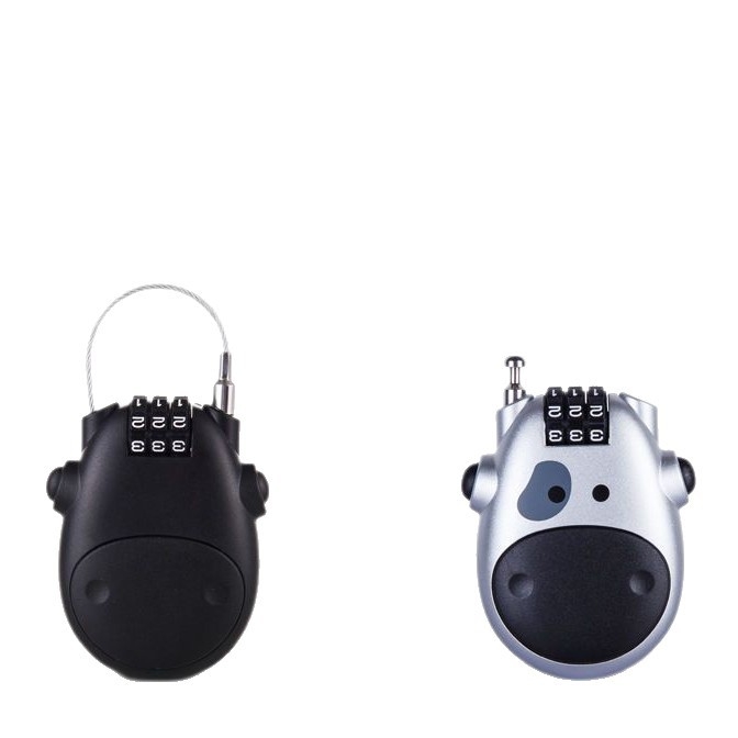 Kaciga zaključav Cow Lock – ABS, model Cow Lock, za kacige, torbe i ormariće, debljina šipke 2 mm, razmak šipki 11 mm, moderni minimalistički stil