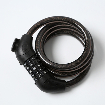 Brava za bicikl s nosačem, 5-znamenkasta šifra, čelični kabel, model 5006
