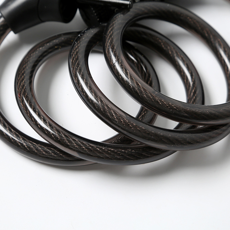 Brava za bicikl s nosačem, 5-znamenkasta šifra, čelični kabel, model 5006