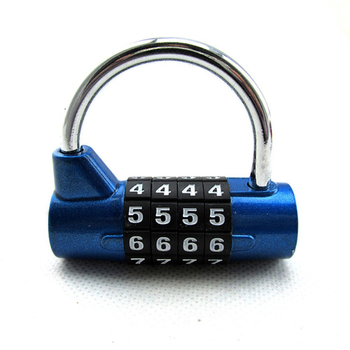 Механичен U-образен катинар с 4-цифрова комбинация, изработен от цинкова сплав, модел XC-0125, за фитнес съблекалки и шкафове