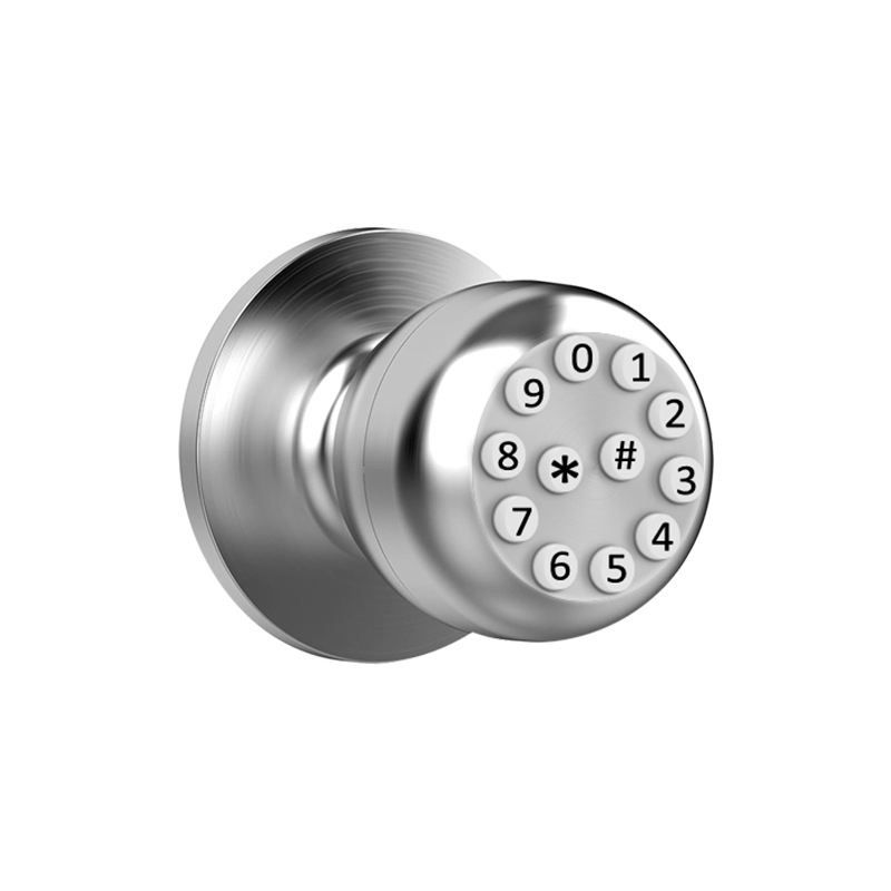 Pametna brava za vrata Sf049 - kućište od aluminijske legure; pristup PIN/Bluetooth/ključ; za drvena vrata spavaće sobe; razmak šipki 85 mm; moderan minimalistički dizajn; brend Smart maker