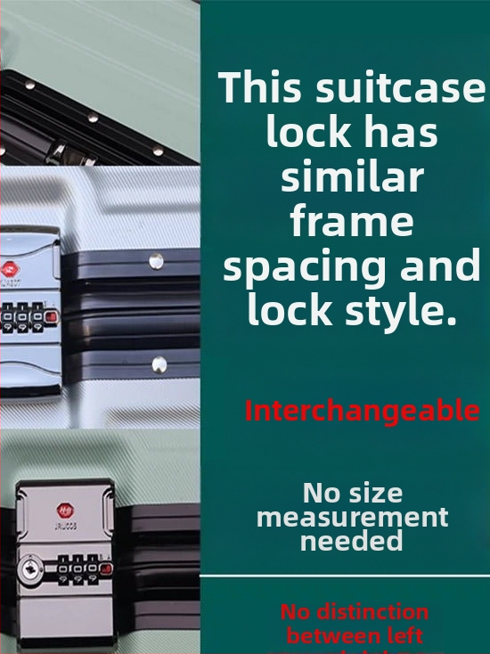 Bagāžas slēdzenes piederums ar paroli – ABS materiāls, pret zādzību, 2024. gada pavasaris, universāls somu piederums
