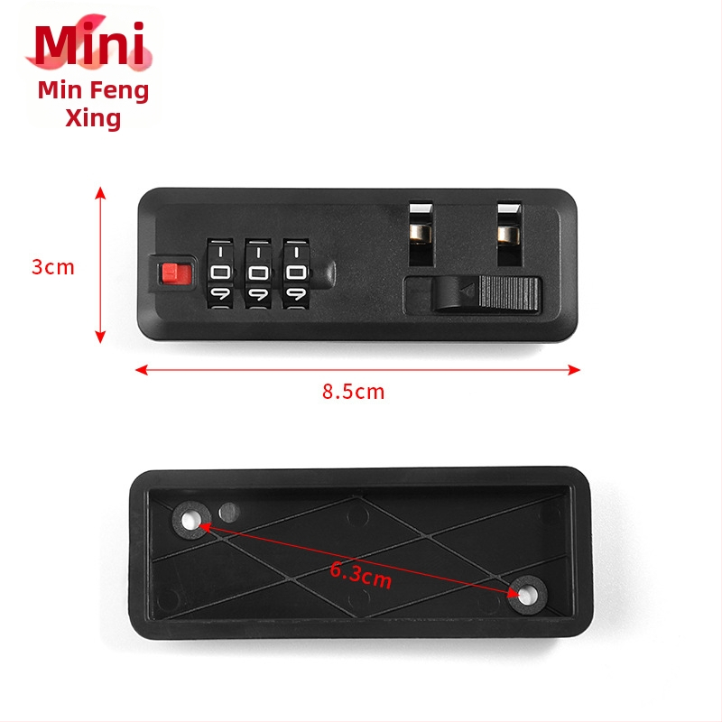 Bagāžas drošības slēdzene ar paroli — plastmasa, bagāžas piederumi, fiksēta paroles