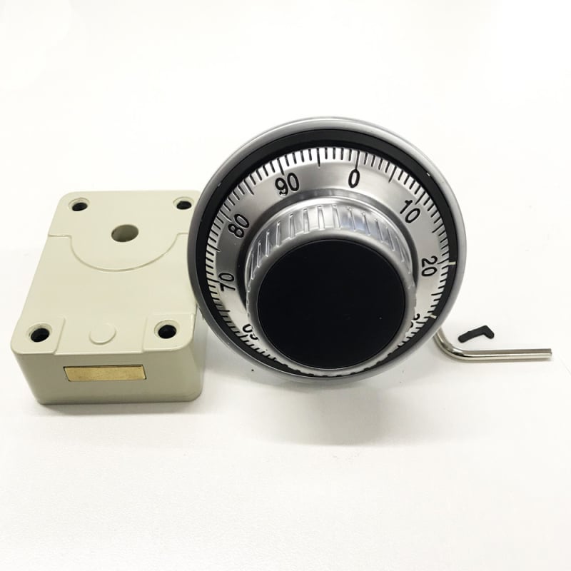 Сейф механичен кодов замък DT-100, цинков корпус, за сейфи, дебелина на заключващия прът 8 мм, разстояние между пръчките 8 мм