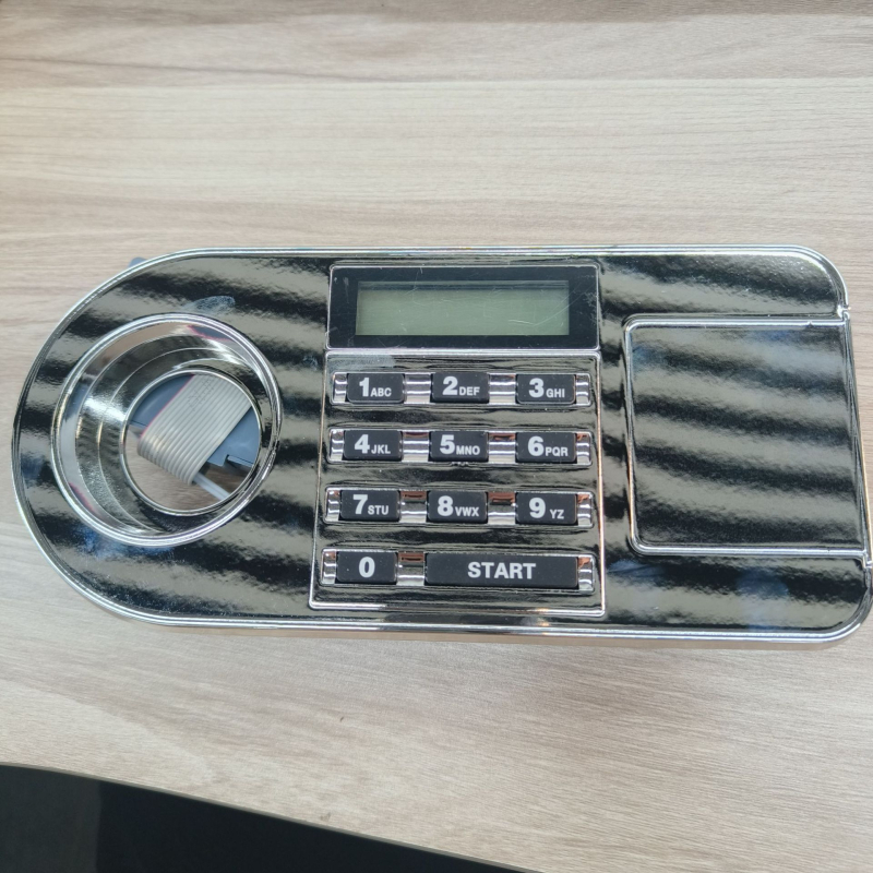 Хотелски сейф с отпечатък и HD екран – смарт шкаф за файл, заключване с пръст, ключ или парола, корпус от цинкова сплав, модел Dd, за хотелска употреба