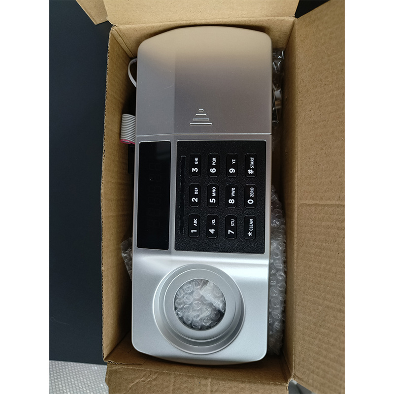 Хотелски сейф с отпечатък и HD екран – смарт шкаф за файл, заключване с пръст, ключ или парола, корпус от цинкова сплав, модел Dd, за хотелска употреба