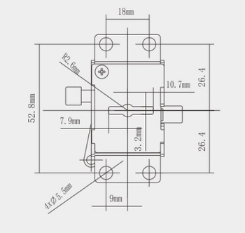 Leaf Lock K-581 от Dimei • цинкова сплав • модерен минимализъм