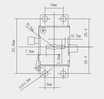 Leaf Lock K-581 от Dimei • цинкова сплав • модерен минимализъм